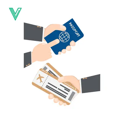 Travel Documents Exchange Hands - Passport and Tickets