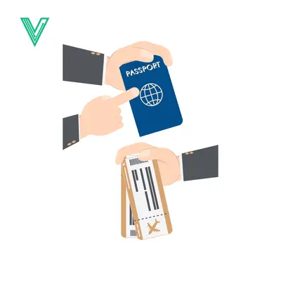 Hand Holding Passport and Boarding Pass for Travel
