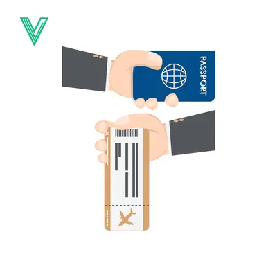 Hands Exchanging Passport and Boarding Pass for Travel