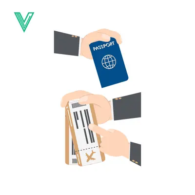 Hands holding passport and boarding pass for travel