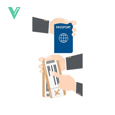 Passport and Boarding Pass Handheld for Travel