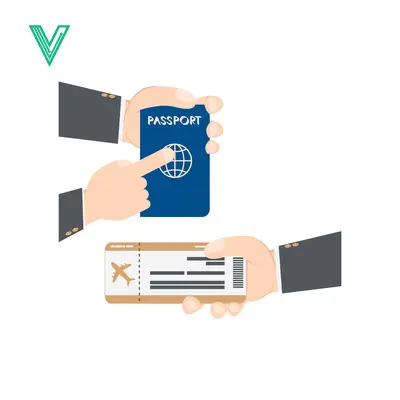 Hand holding passport and boarding pass for travel