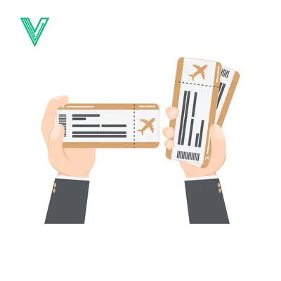 Hands holding airplane tickets for travel and vacation