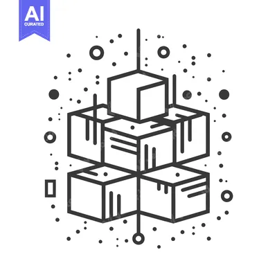 Popular premium asset: Abstract Geometric Composition with Cubes and Dots