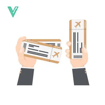 Hands holding airplane tickets for travel