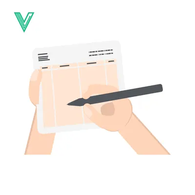 Hand Writing on a Document with a Pen