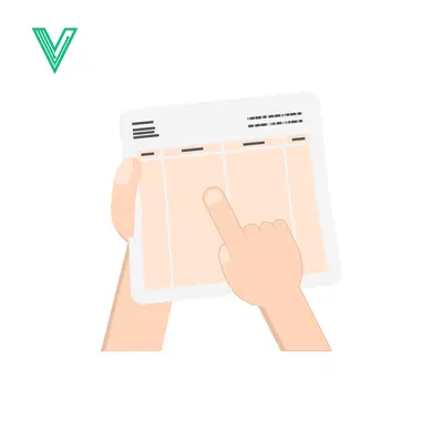 Hand Holding and Pointing to a Document with Text and Lines