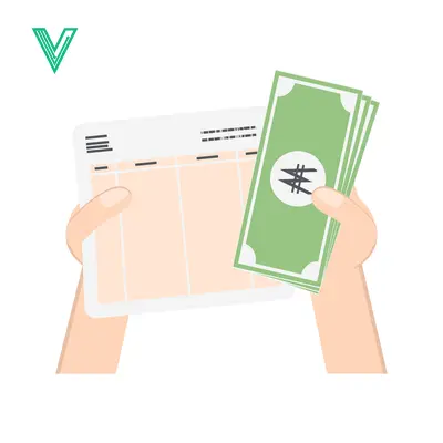 Hands holding bank book and cash for financial transactions