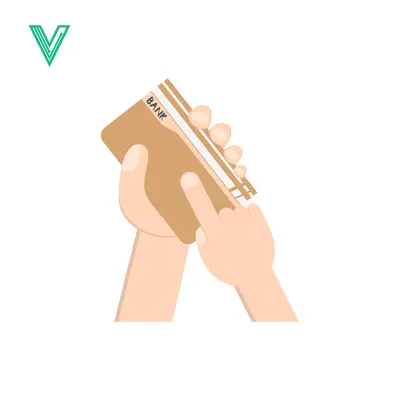 Aset desain premium: Hand holding a credit card for payment