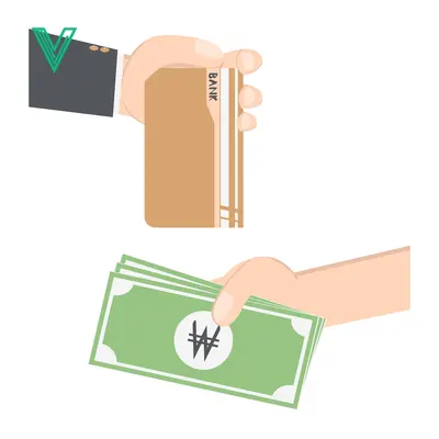 Hand exchanging money for goods