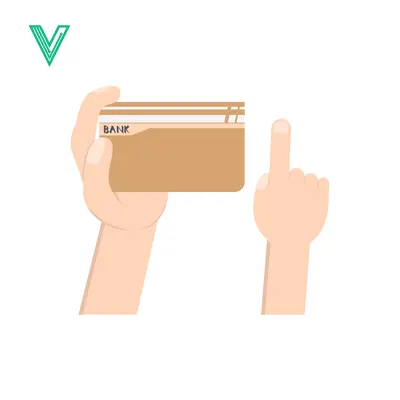 Aset desain premium: Hand Holding Credit Card and Pointing Finger