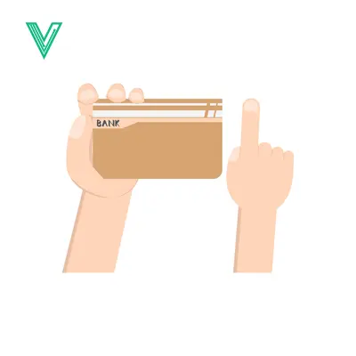 Hand holding credit card with index finger pointing