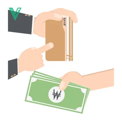 Hand exchanging money for a card