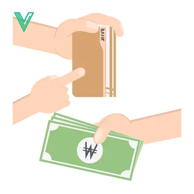 Customer paying with cash for a purchase