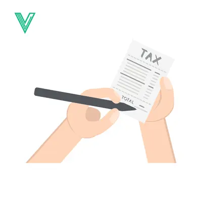 Aset desain premium: Hand Filling Out Tax Form with Pen