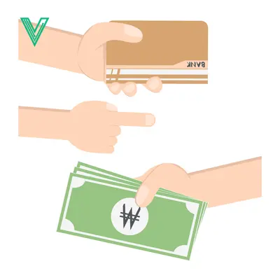 Hands exchanging money and credit card for payment