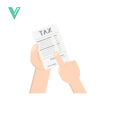 Aset premium populer: Hand Holding Tax Document with Finger Pointing