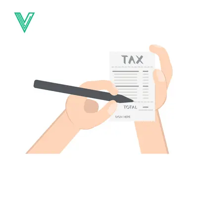 Aset premium populer: Hand Holding Tax Document and Pen for Signing