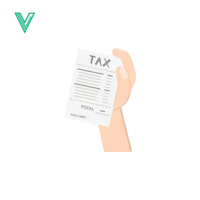 Aset desain premium: Hand Holding Tax Receipt