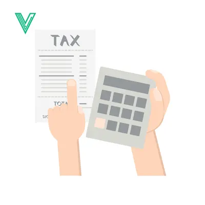 Aset desain premium: Tax Calculation and Analysis with Calculator and Document