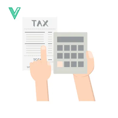 Tax Calculation and Analysis with Calculator and Document