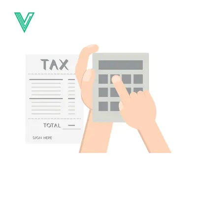 Calculating Tax with Calculator and Document