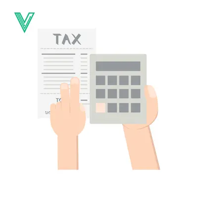 Tax Calculation and Financial Planning with Calculator and Document