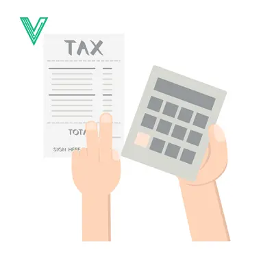 Tax Calculation and Financial Planning with Calculator and Document