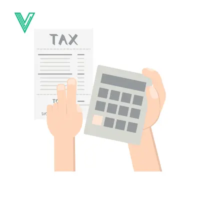 Tax Calculation and Financial Planning with Calculator and Document