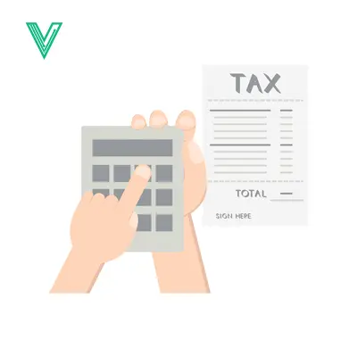 Calculating Taxes with a Calculator and Tax Document