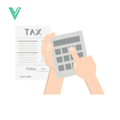 Calculating Tax with Calculator and Document