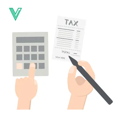 Calculating Taxes with Calculator and Pen