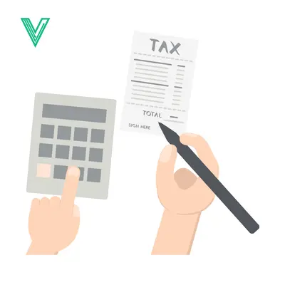 Calculating Taxes with Calculator and Pen