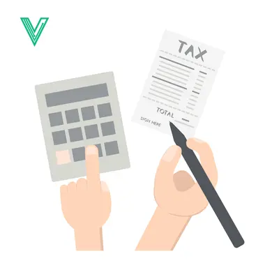 Tax Calculation and Filing Process with Calculator and Pen