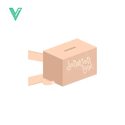 Simple Donation Box Illustration for Charity and Giving