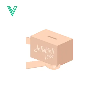 Donation Box with Slot for Contributions