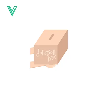 Simple Donation Box Illustration