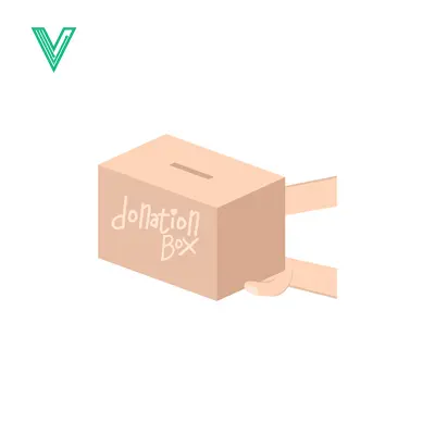 Cardboard Donation Box with Slot and Tapes