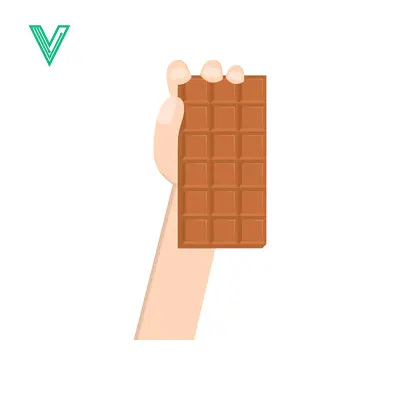 Hand Holding a Delicious Chocolate Bar