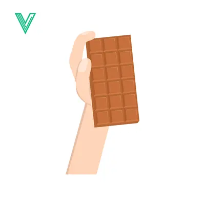 Hand Holding a Delicious Chocolate Bar