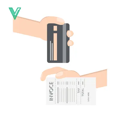 Hand Holding Credit Card and Invoice for Payment Transaction