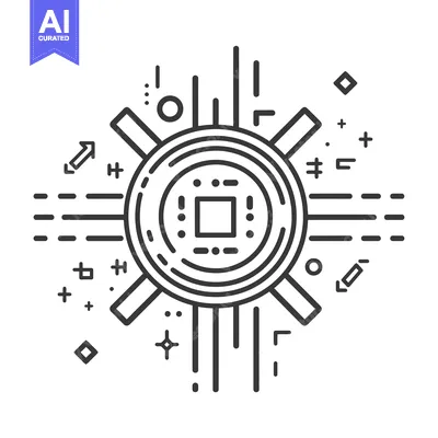 Aset premium populer: Abstract Geometric Design with a Central Circular Element