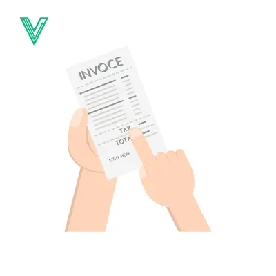 Hand Holding Invoice Document for Financial Transaction