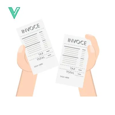 Aset premium populer: Two Hands Holding Invoices Showing Financial Transactions