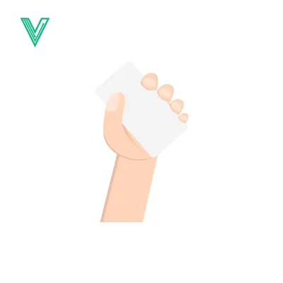 Hand Holding Blank Card