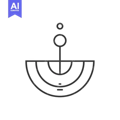 Popular premium asset: Abstract Geometric Design with a Central Stem and Circular Elements