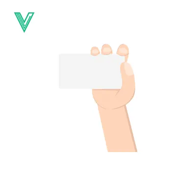Hand Holding Blank Card