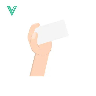 Aset premium populer: Hand holding a blank white card