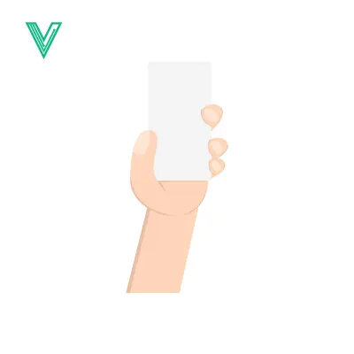 Hand Holding Blank Card for Information