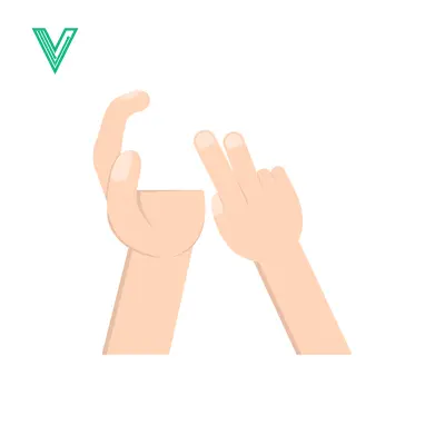 Two Hands Gesturing with Fingers and Thumb